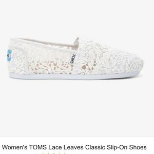 White Lace TOMS